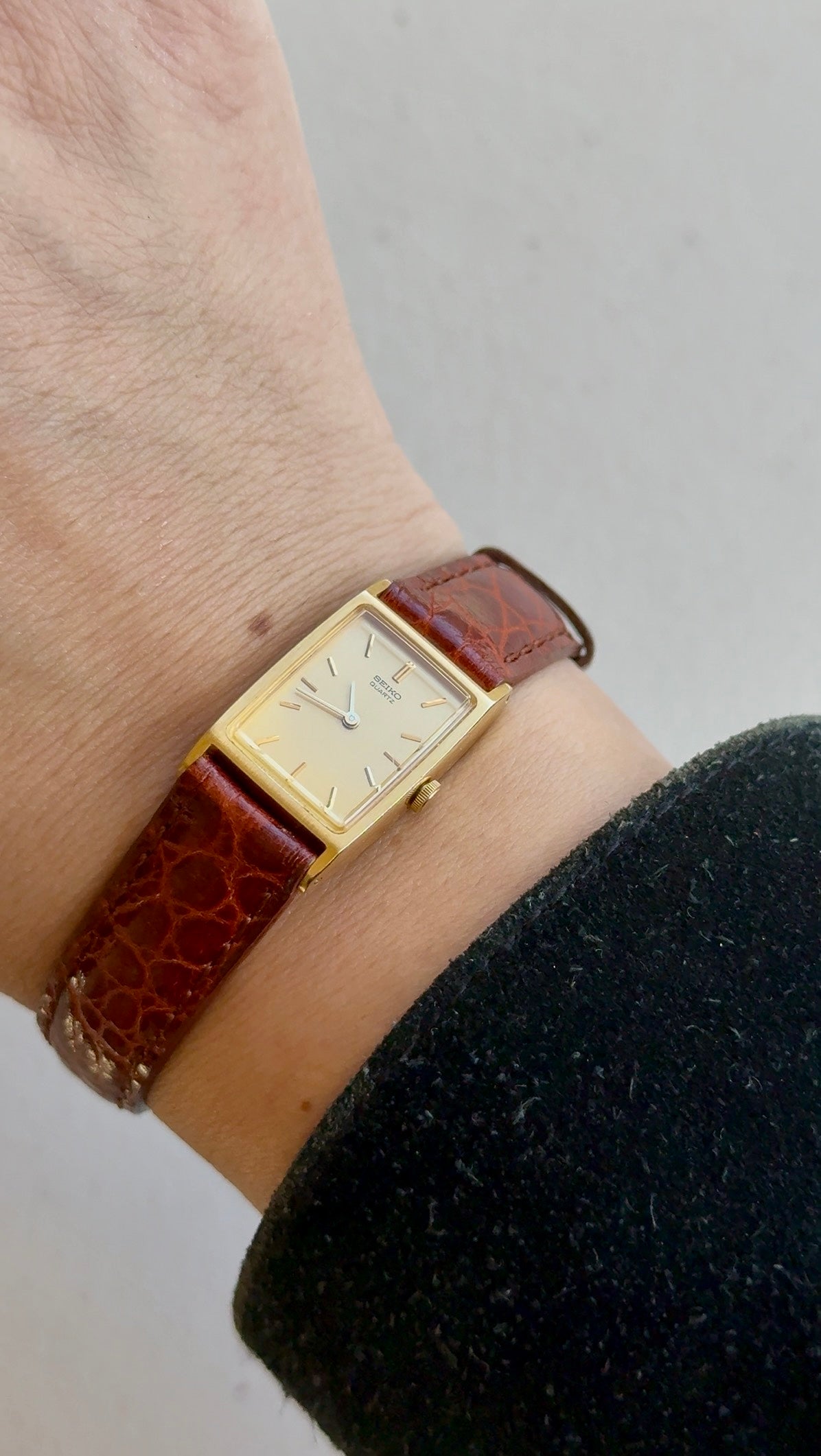 1984 Seiko Quartz Gold Tone Tank