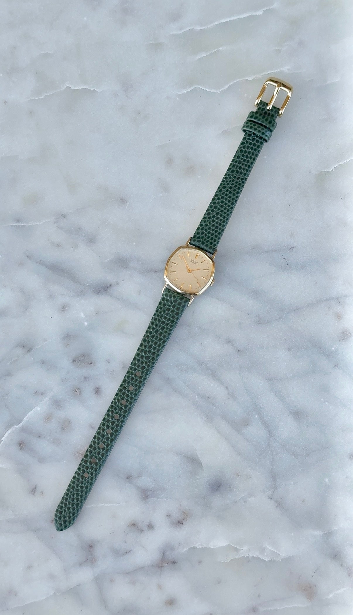 1981 Seiko Quartz Gold Plated Octagon Watch