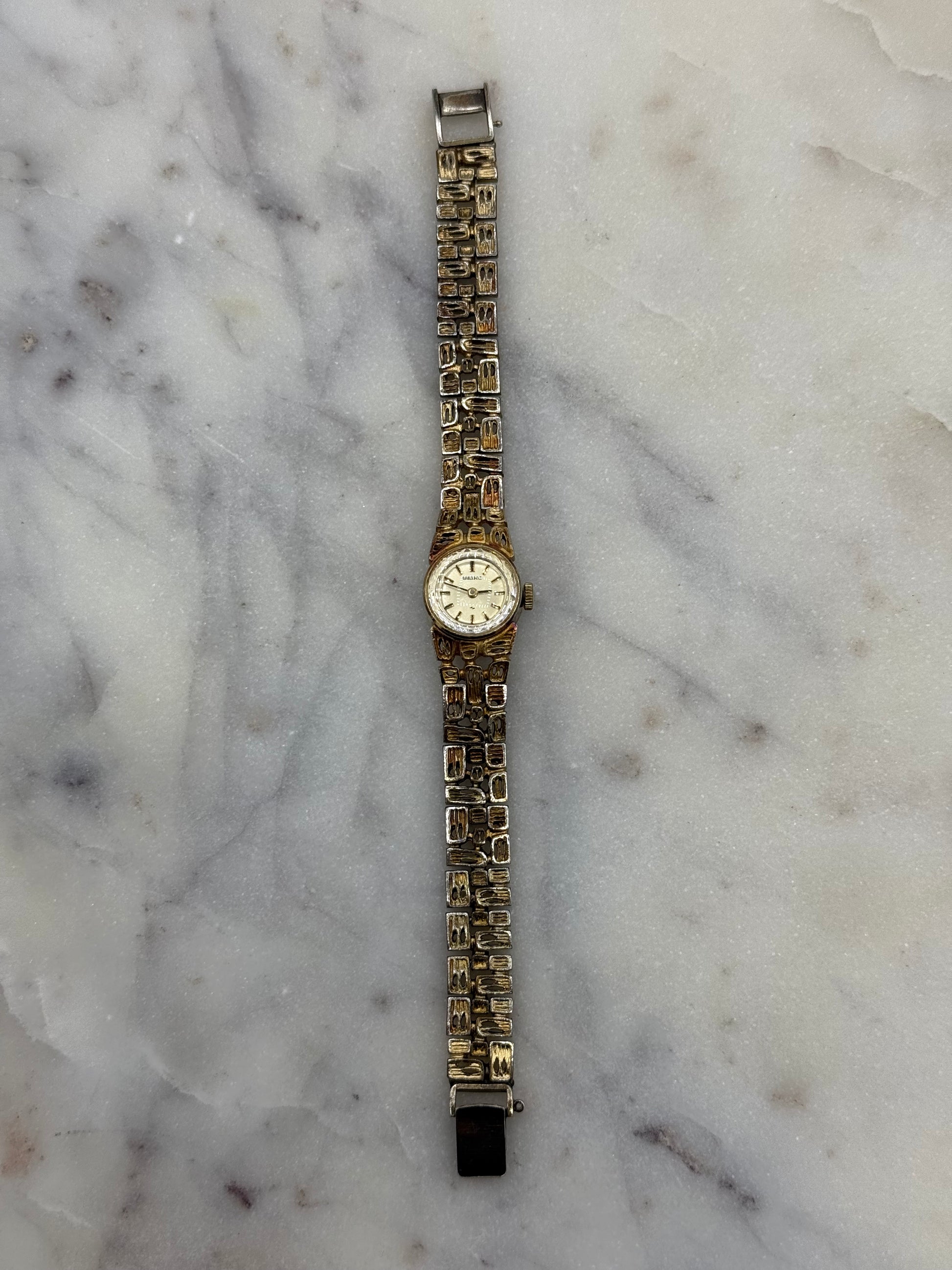 Seiko Gold Plated Vintage Wind Up Watch (Fair Condition)