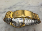Seiko Quartz SQ 1980s Gold Tone Day Date Watch (Good condition)