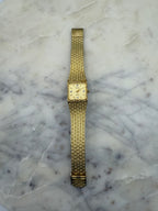 Benrus Diamond Quartz Vintage Gold tone 4 Diamond Watch (Near Mint)