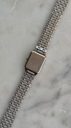 1991 Seiko Quartz Two Tone Bracelet Tank Watch