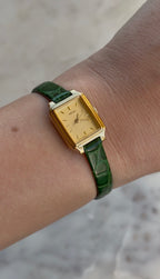 1994 Seiko Gold Tone Tank Watch