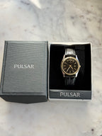 1996 Pulsar Quartz By Seiko “President” Day Date Watch