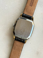 1983 Seiko Quartz Two Tone Tonneau Tank Watch