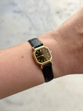 1999 Seiko Gold Tone Hexagon Tank Watch