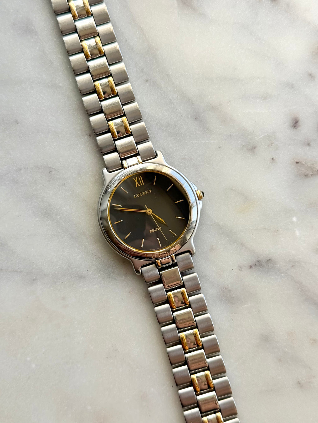 1988 Seiko Lucent Quartz Two Tone Watch