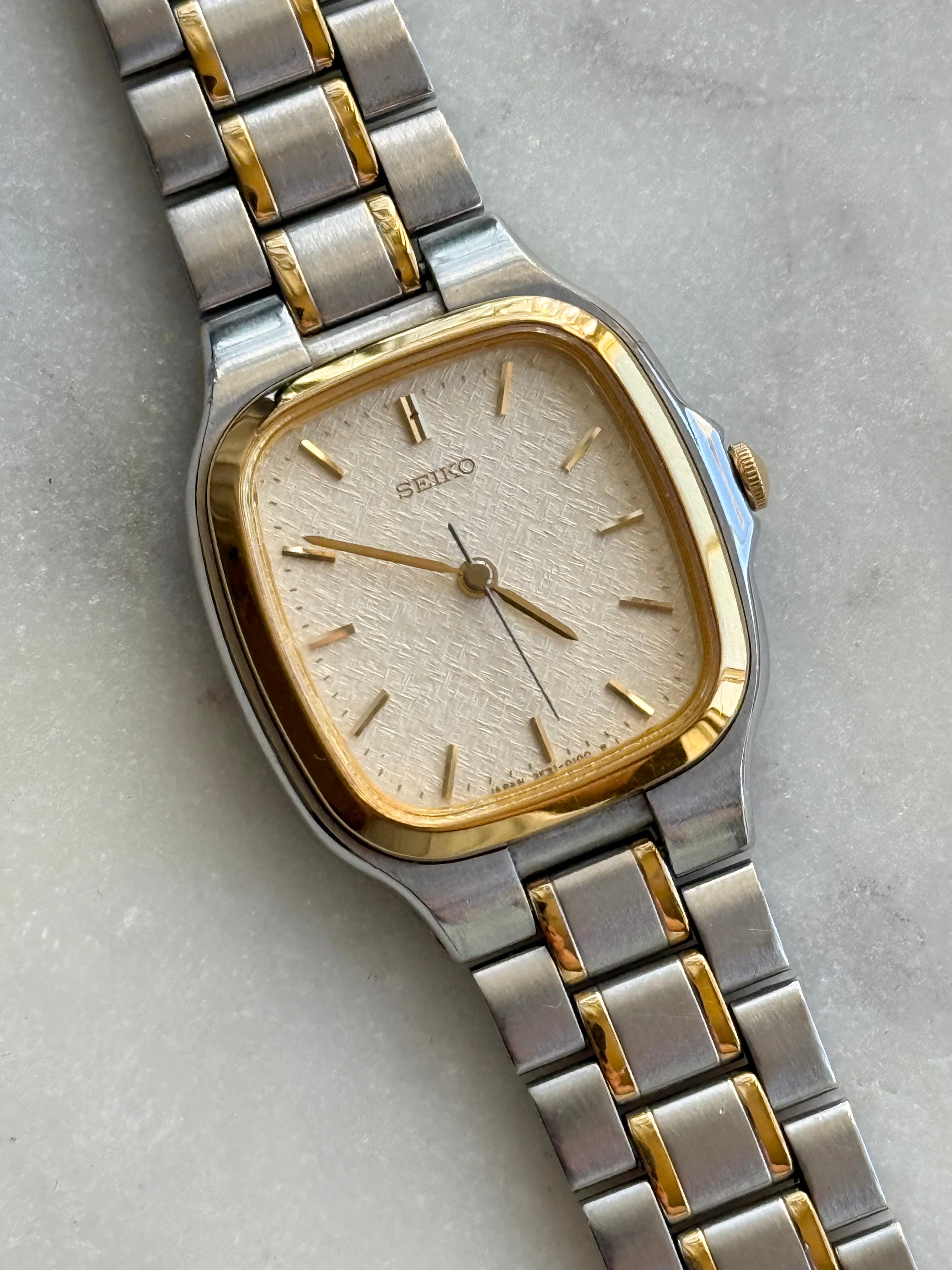 1986 Seiko Two Tone Tank Watch