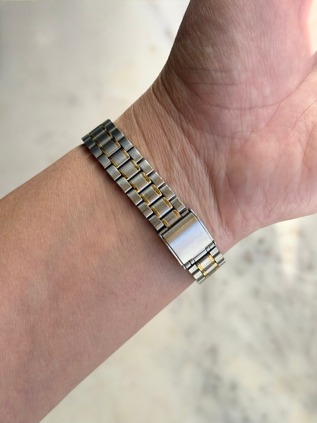 1986 Seiko Two Tone Tank Watch