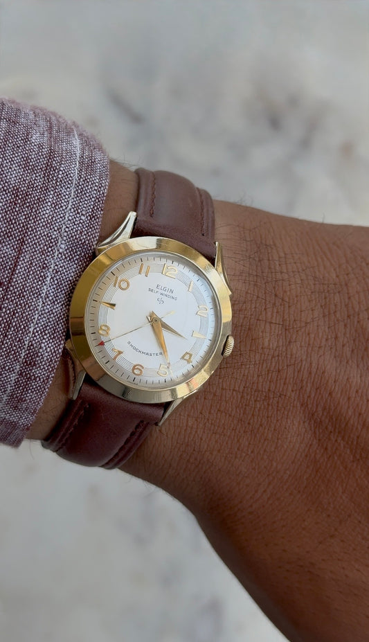 1950’s Elgin Self-Winding Shockmaster Gold Plated Watch