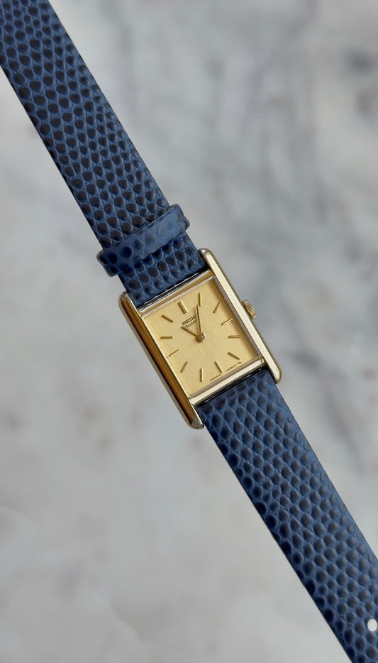 1980 Seiko Quartz Gold Tone Tank Watch