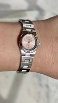 2000 Seiko Lukia Quartz Silver Tone Watch