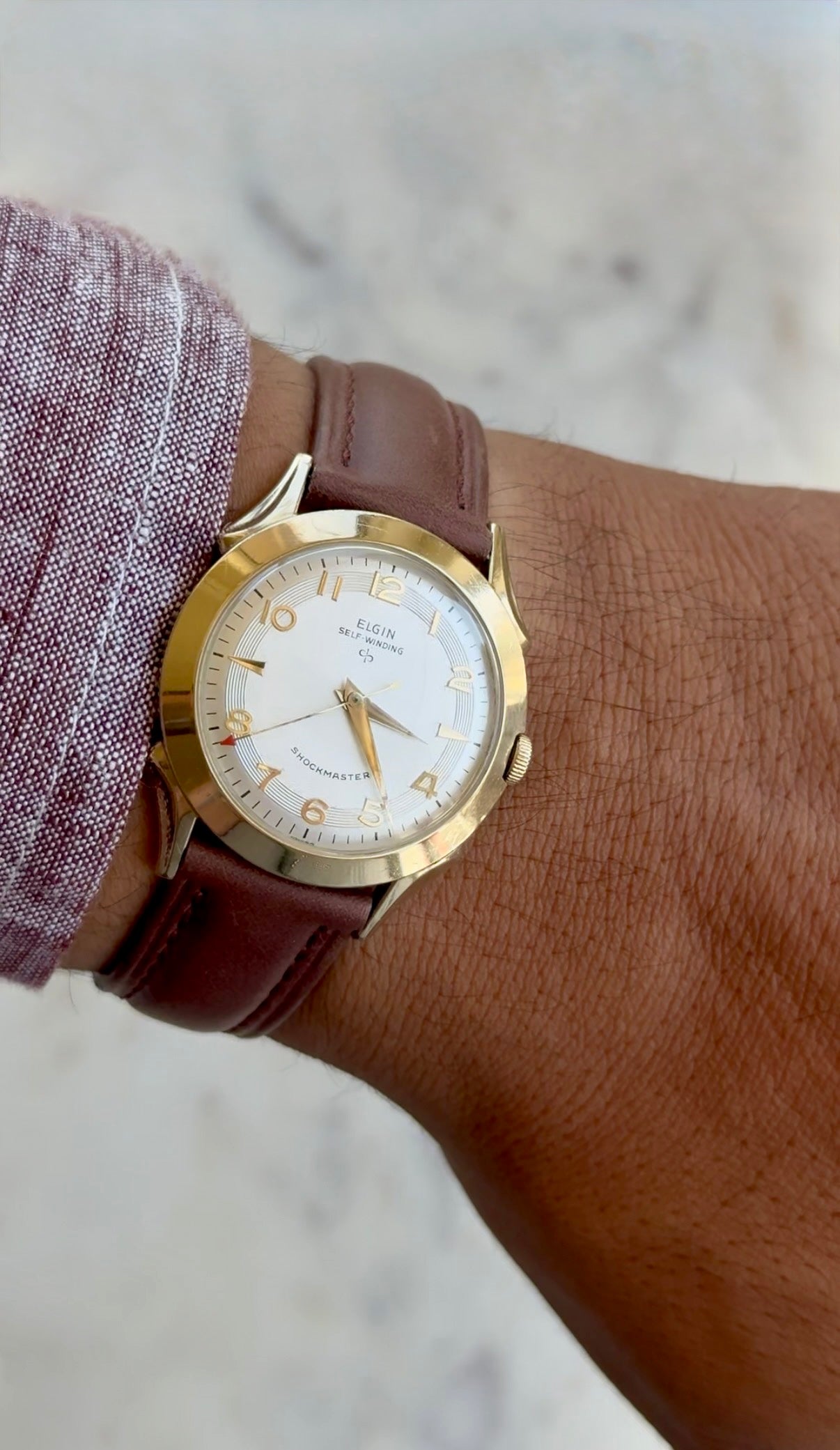 1950’s Elgin Self-Winding Shockmaster Gold Plated Watch