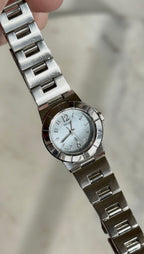 2000 Seiko Lukia Quartz Silver Tone Watch