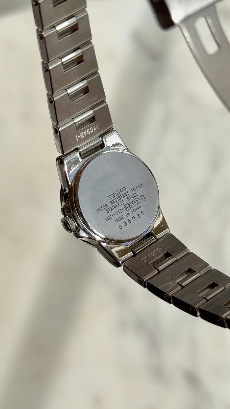2000 Seiko Lukia Quartz Silver Tone Watch