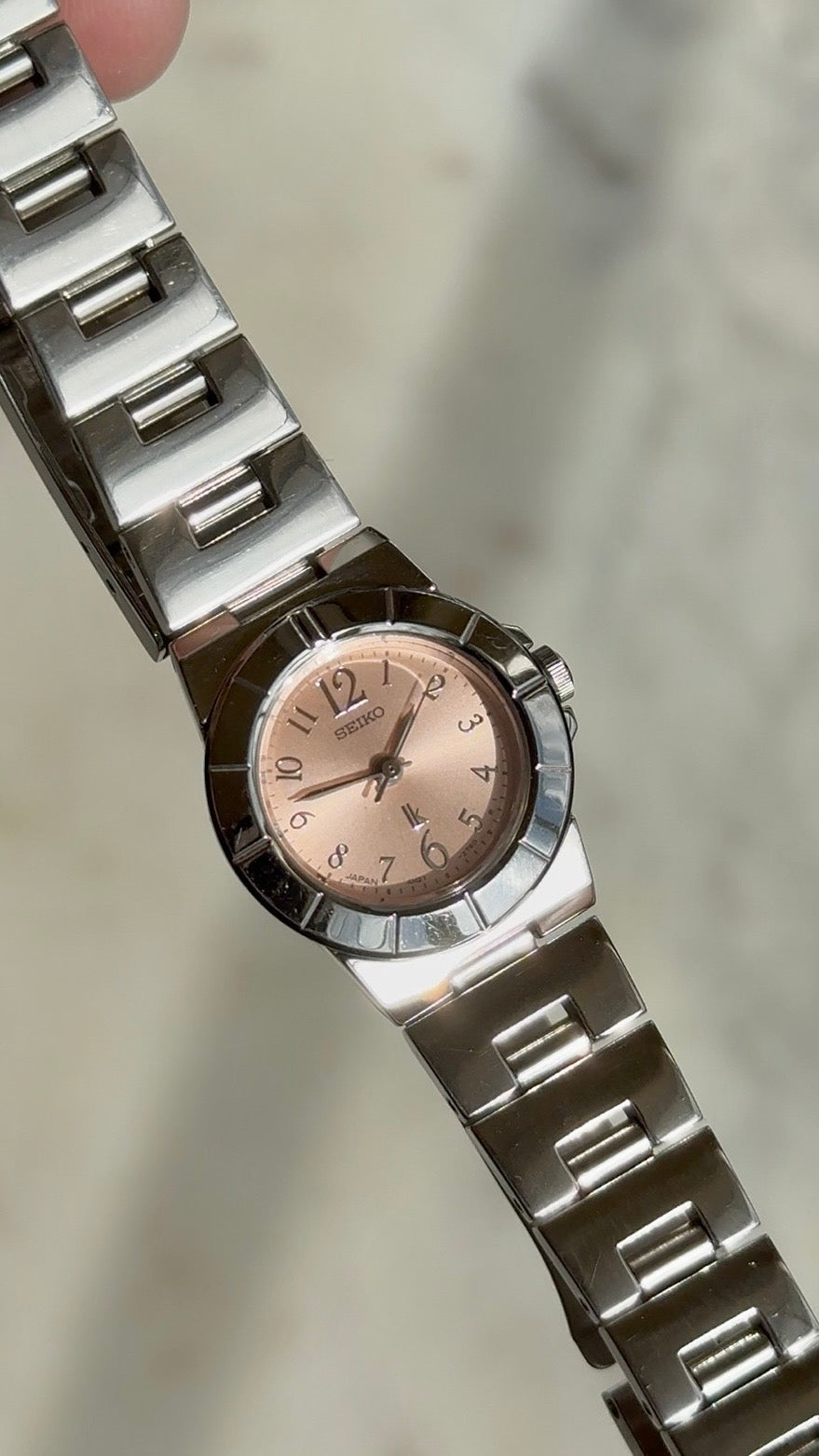 2000 Seiko Lukia Quartz Silver Tone Watch