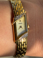 1996 Seiko Asymmetrical MOP Bracelet Watch