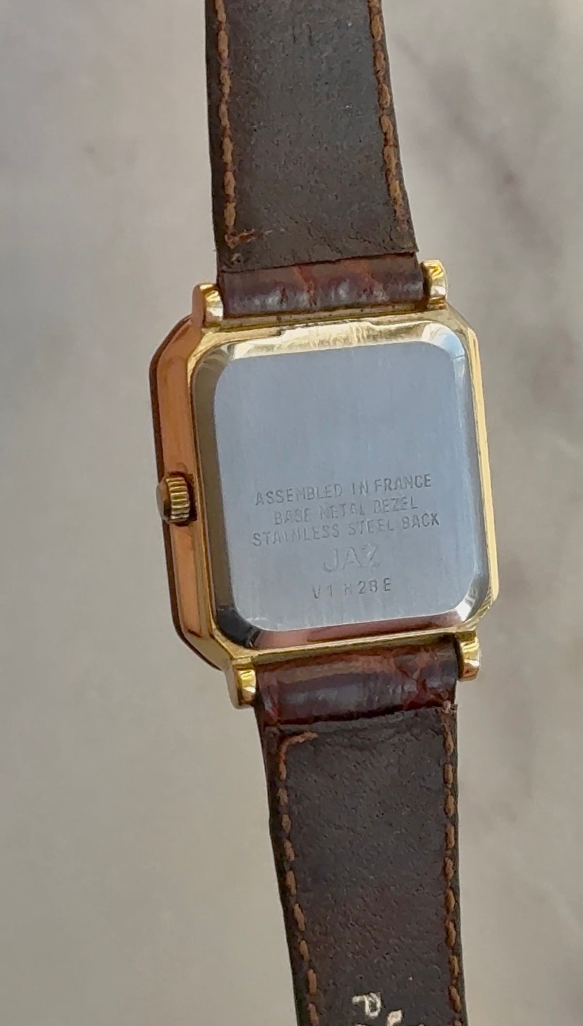 1980’s JAZ Paris France Quartz Tank Watch