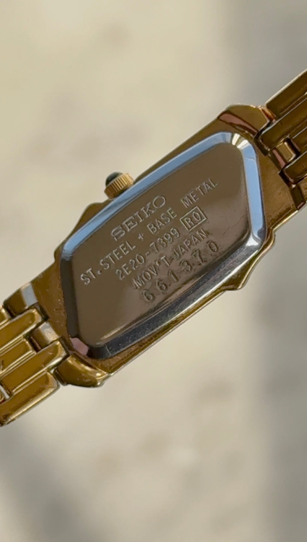 1996 Seiko Asymmetrical MOP Bracelet Watch