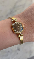 1978 Seiko Quartz Gold Plated Hexagon Bracelet Watch
