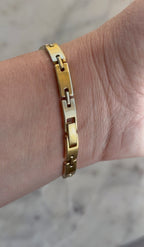 1978 Seiko Quartz Gold Plated Hexagon Bracelet Watch