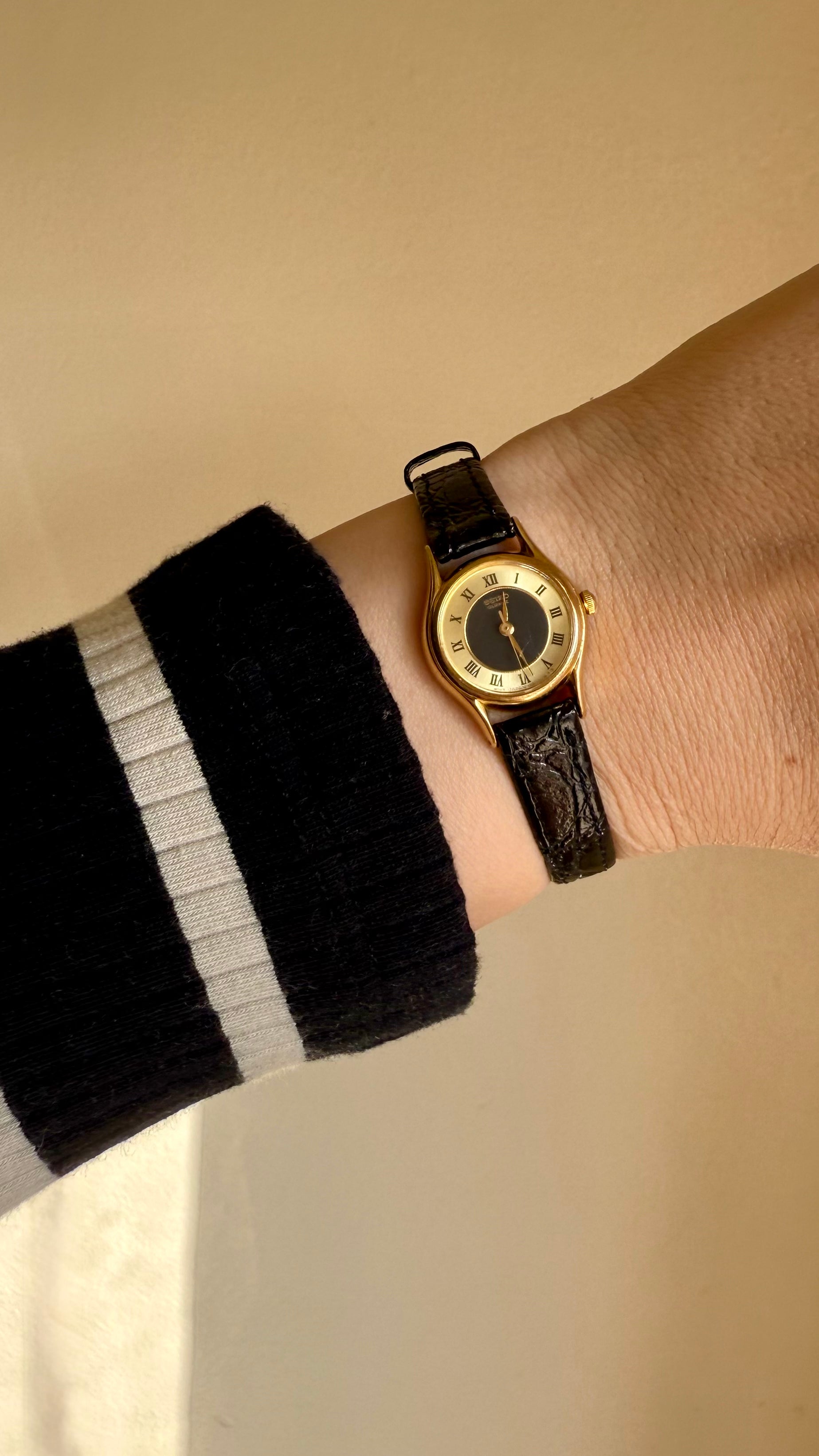 Seiko Quartz 20mm Bezel Roman Numeral Watch