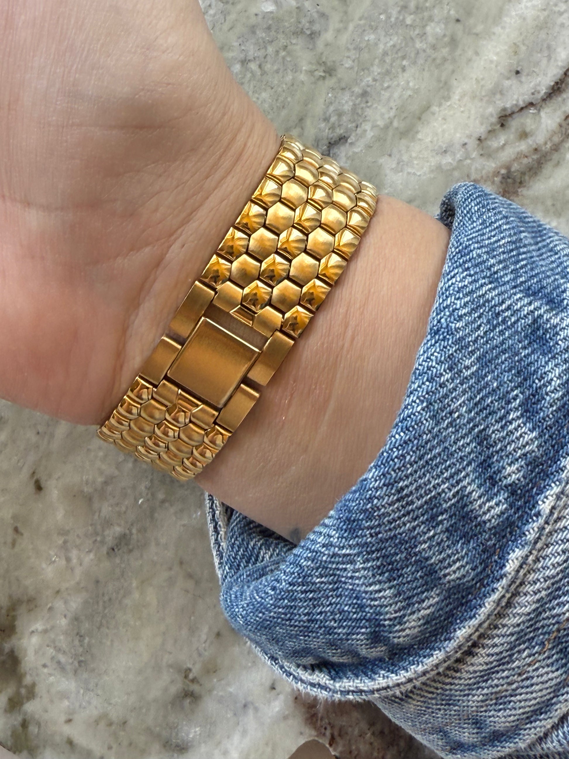 1991 Caravelle Quartz by BULOVA Gold Tone Tank Watch