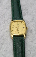 Seiko Quartz Vintage Gold Tone Date Just Watch