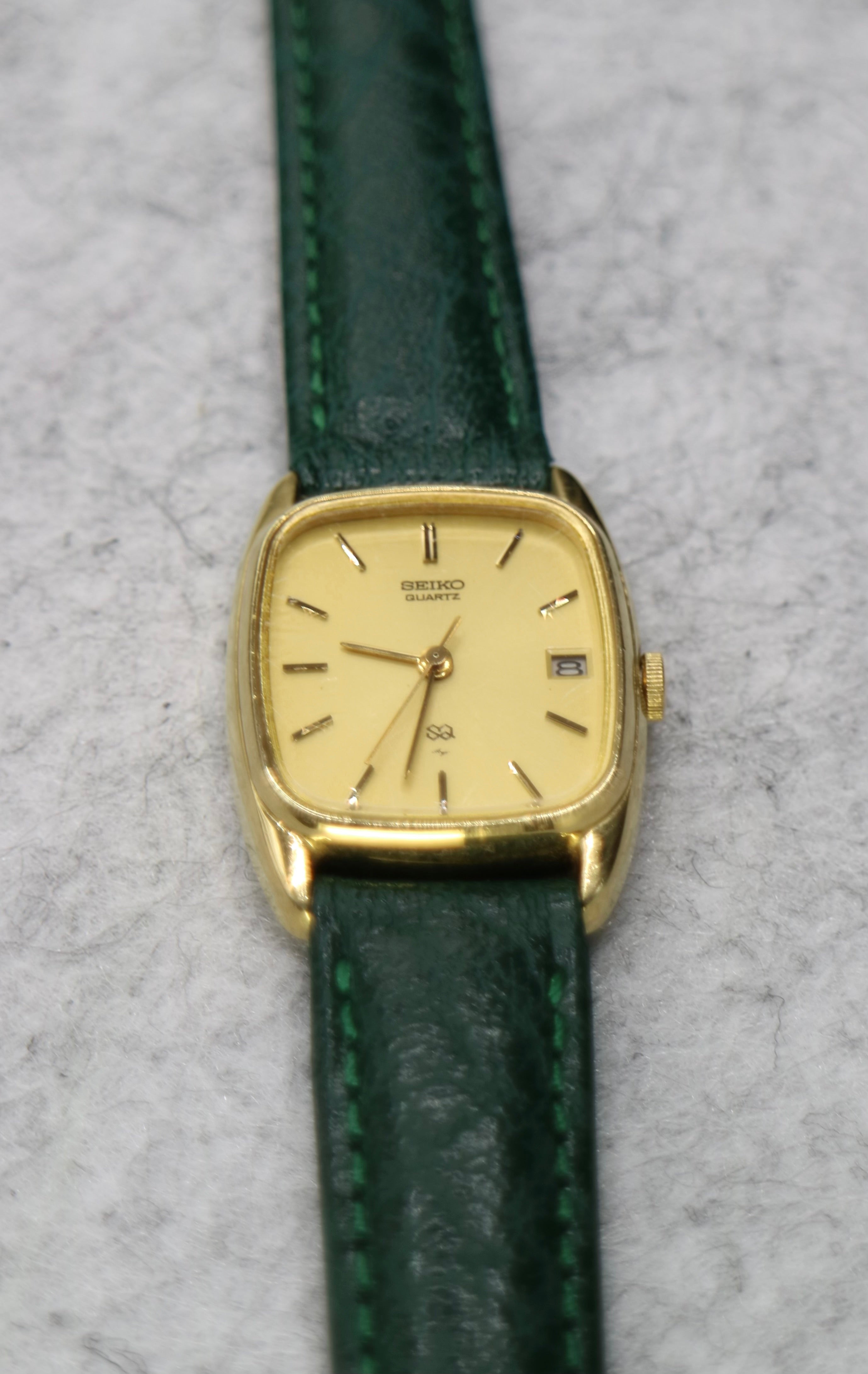 Seiko Quartz Vintage Gold Tone Date Just Watch