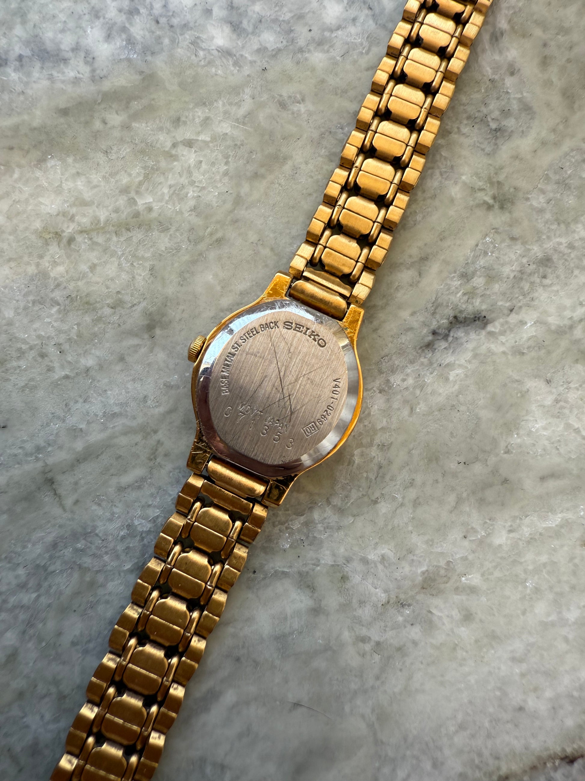 1990 Seiko Gold Tone Watch