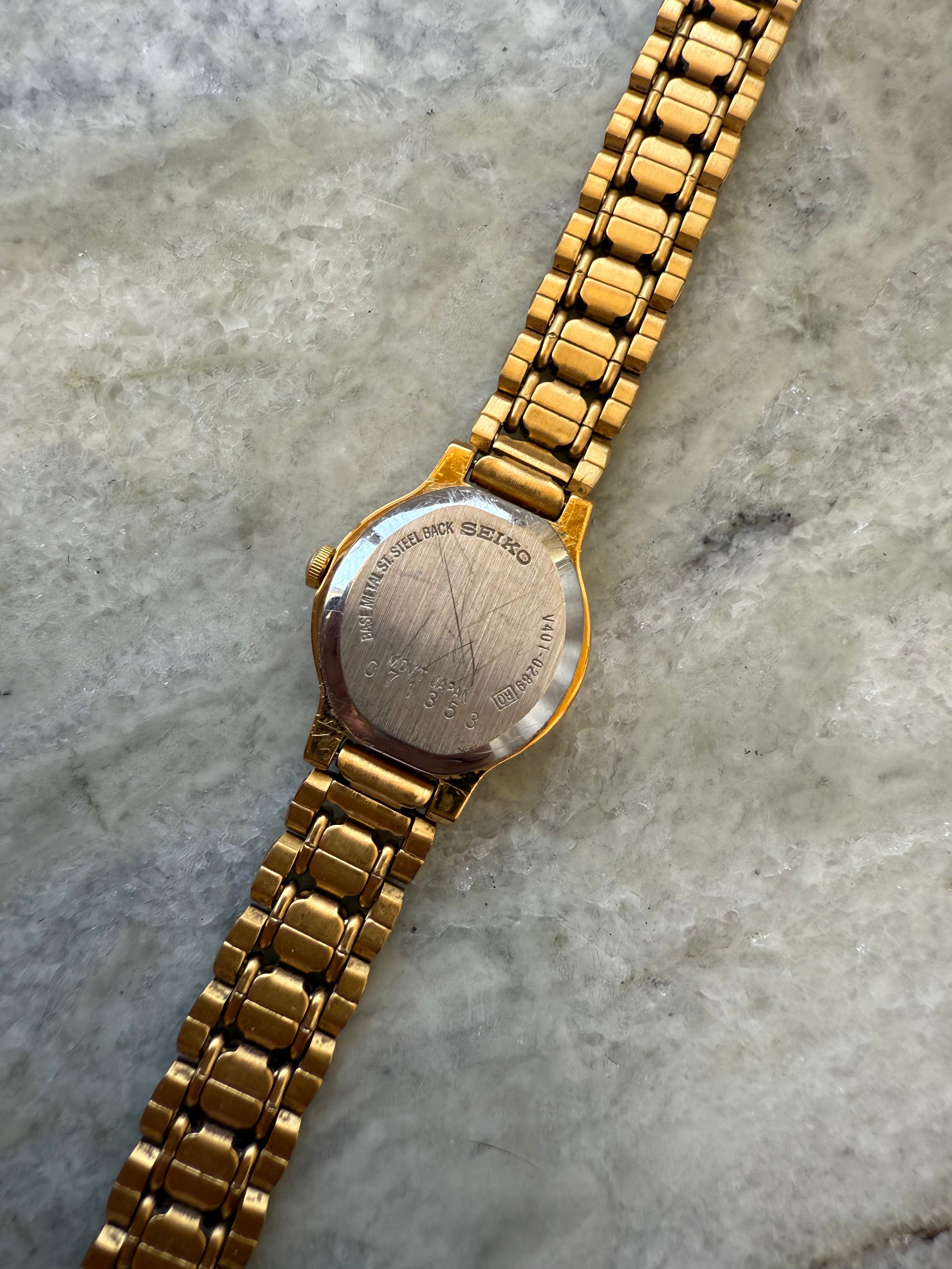 1990 Seiko Gold Tone Watch