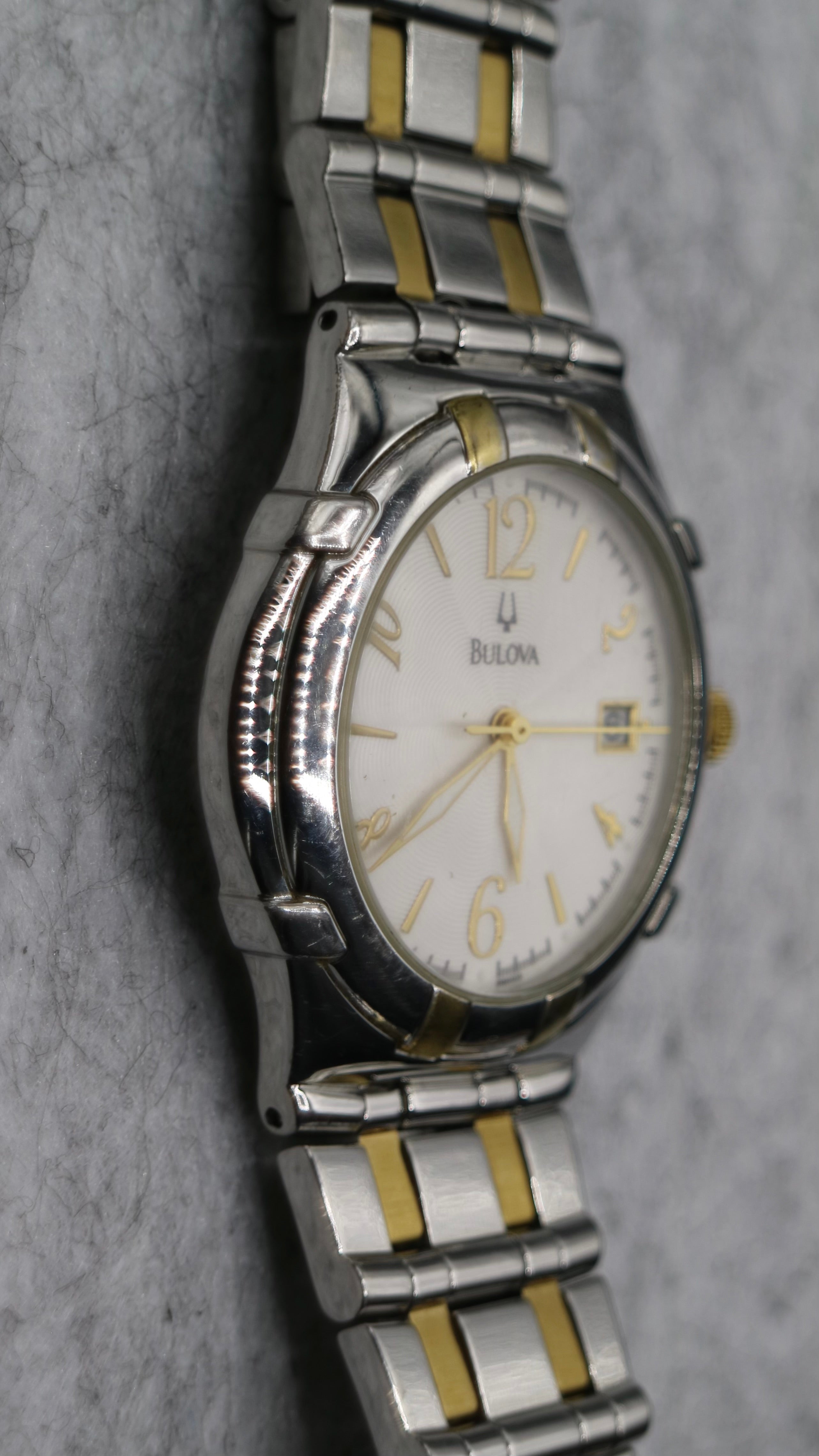 Y2K Bulova Two Tone Swiss Movement Watch
