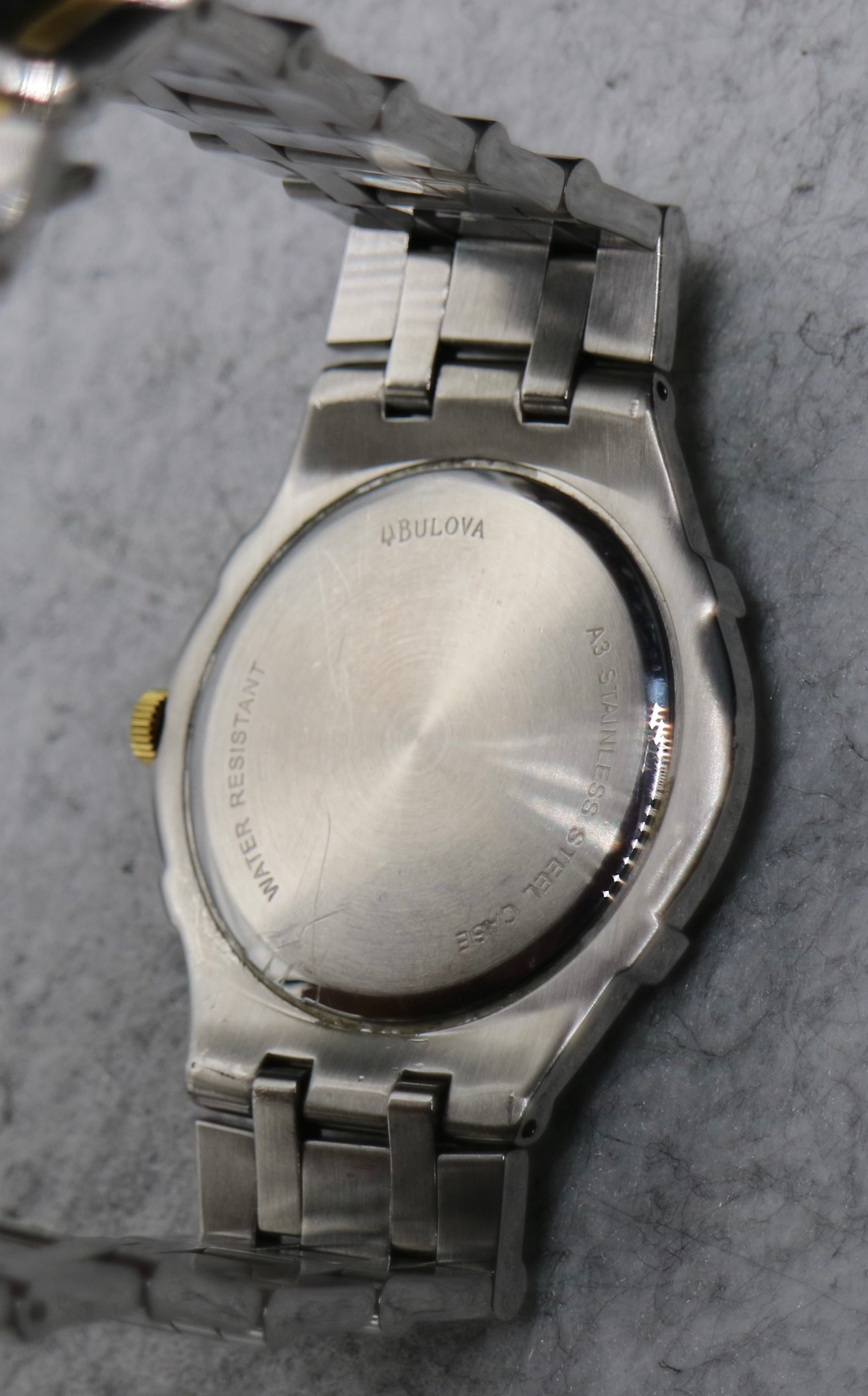 Y2K Bulova Two Tone Swiss Movement Watch