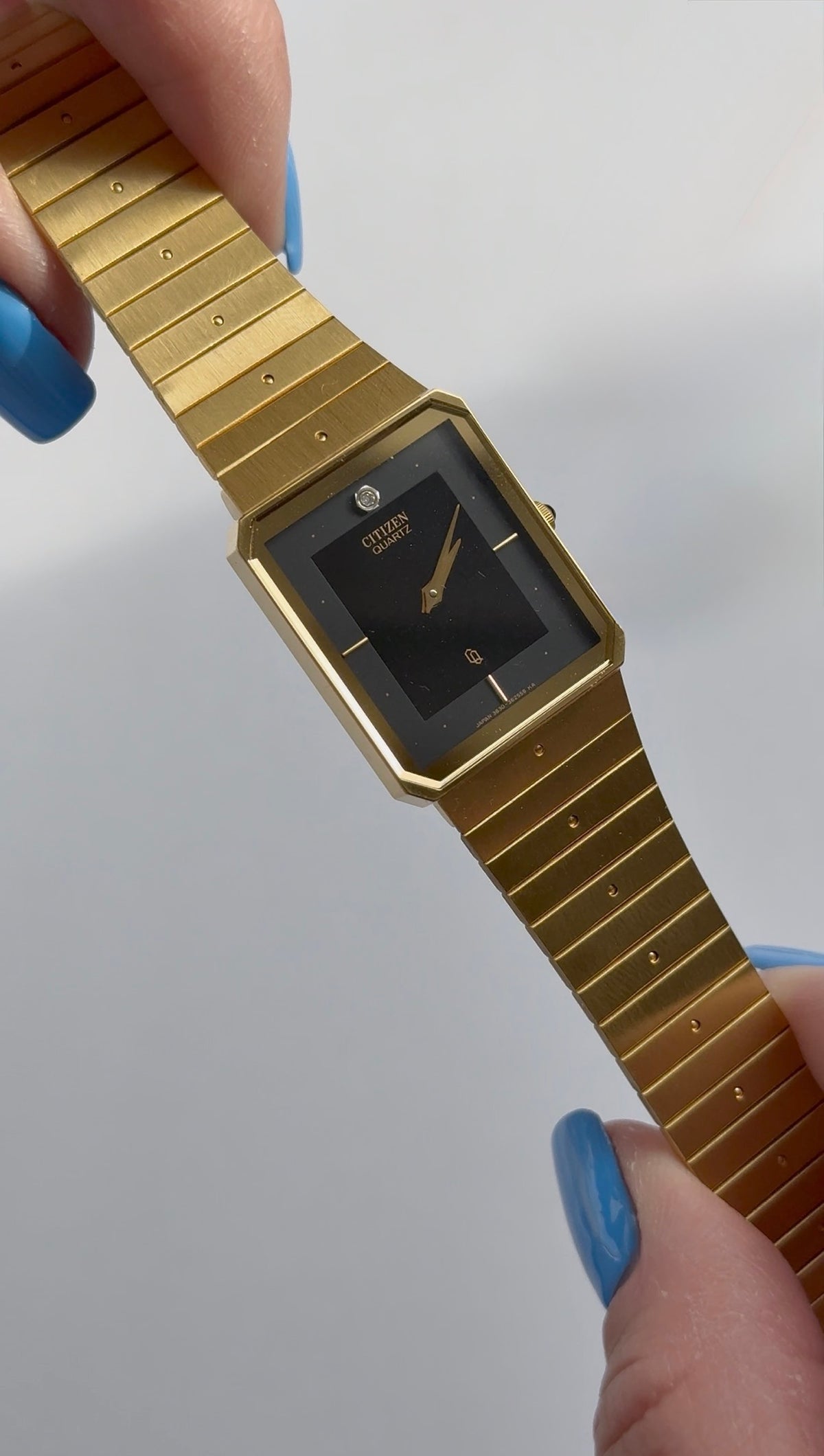 1980’s Citizen Quartz CQ Gold Tone Tank Watch