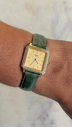 1979 Seiko Quartz Washi “Everlasting” Octagon Two Tone Tank Watch