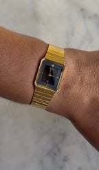 1980’s Citizen Quartz CQ Gold Tone Tank Watch