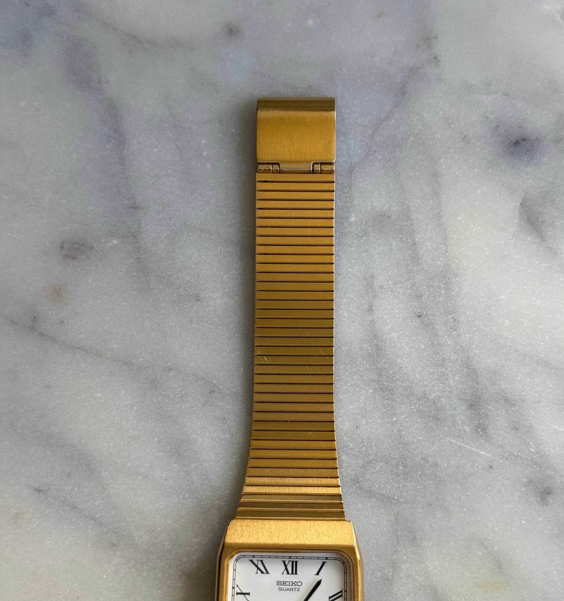 Seiko Quartz Rare 89’ Roman Numeral Tank Watch (Near Mint)