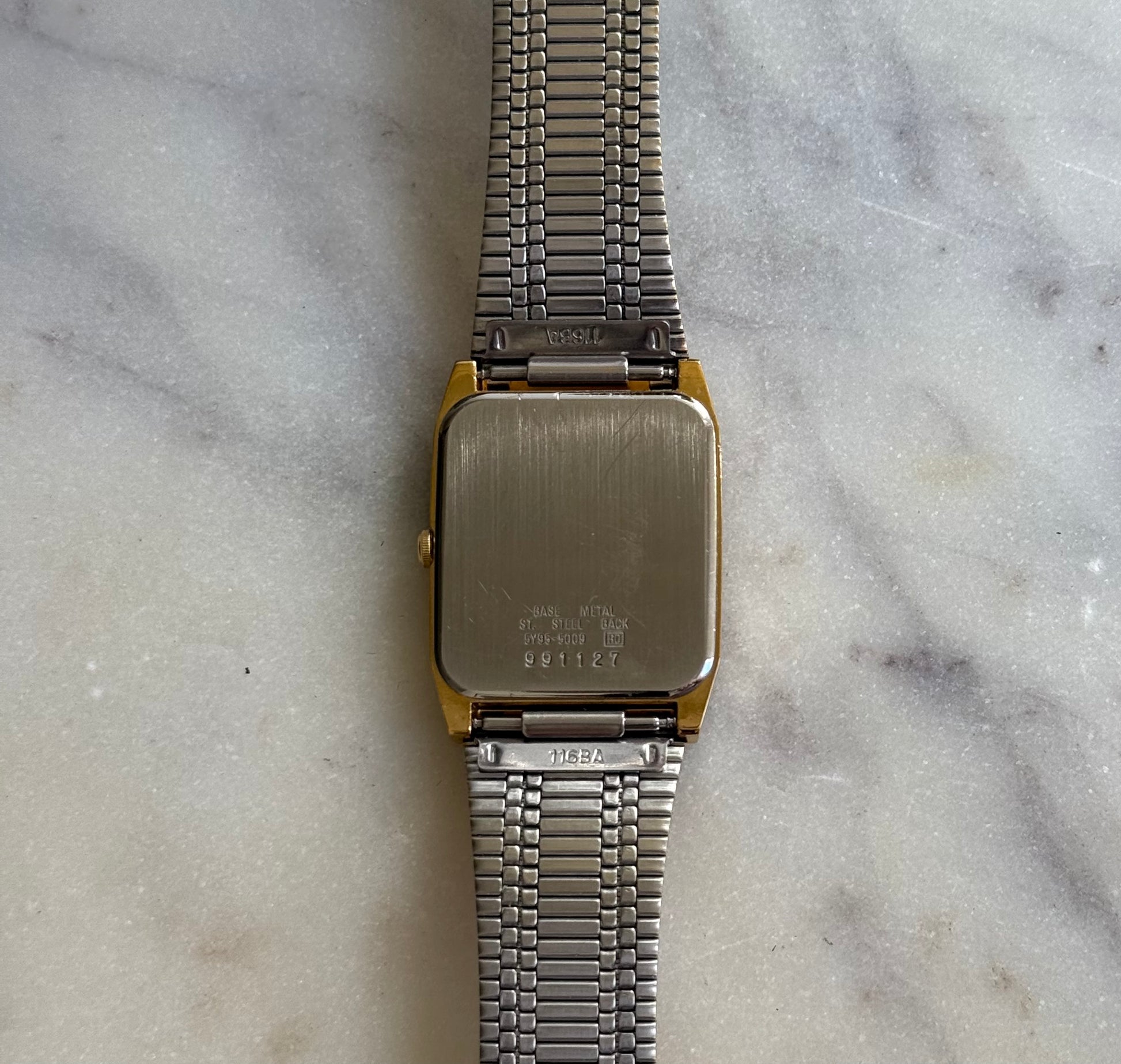 Seiko Quartz Rare 89’ Roman Numeral Tank Watch (Near Mint)