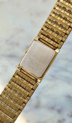 1993 Seiko Quartz Gold Tone Tank Watch