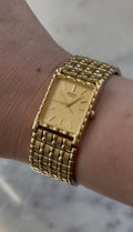 1993 Seiko Quartz Gold Tone Tank Watch