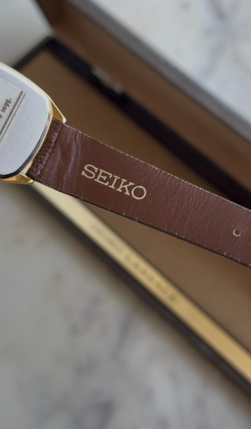 1980 (NOS) Seiko Lassale Quartz Tonneau Tank Watch