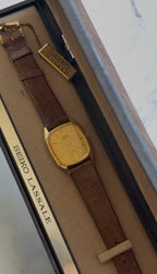 1980 (NOS) Seiko Lassale Quartz Tonneau Tank Watch