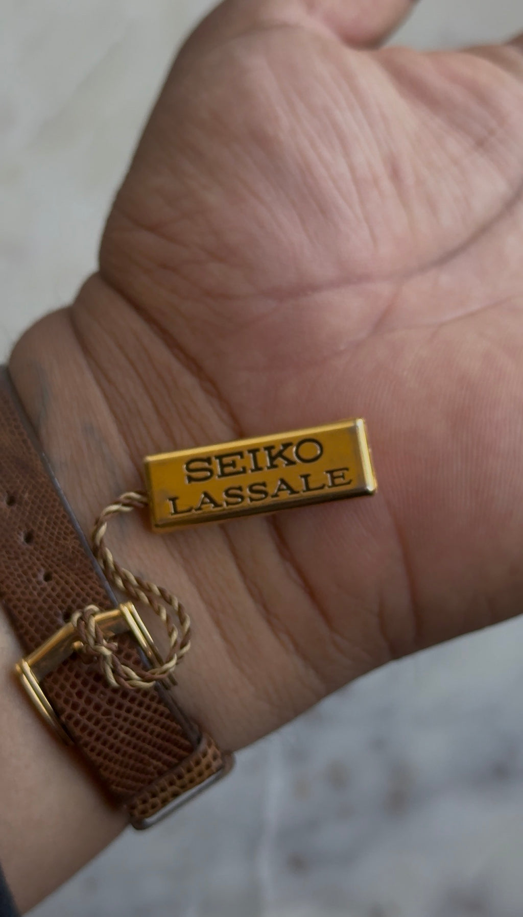 1980 (NOS) Seiko Lassale Quartz Tonneau Tank Watch