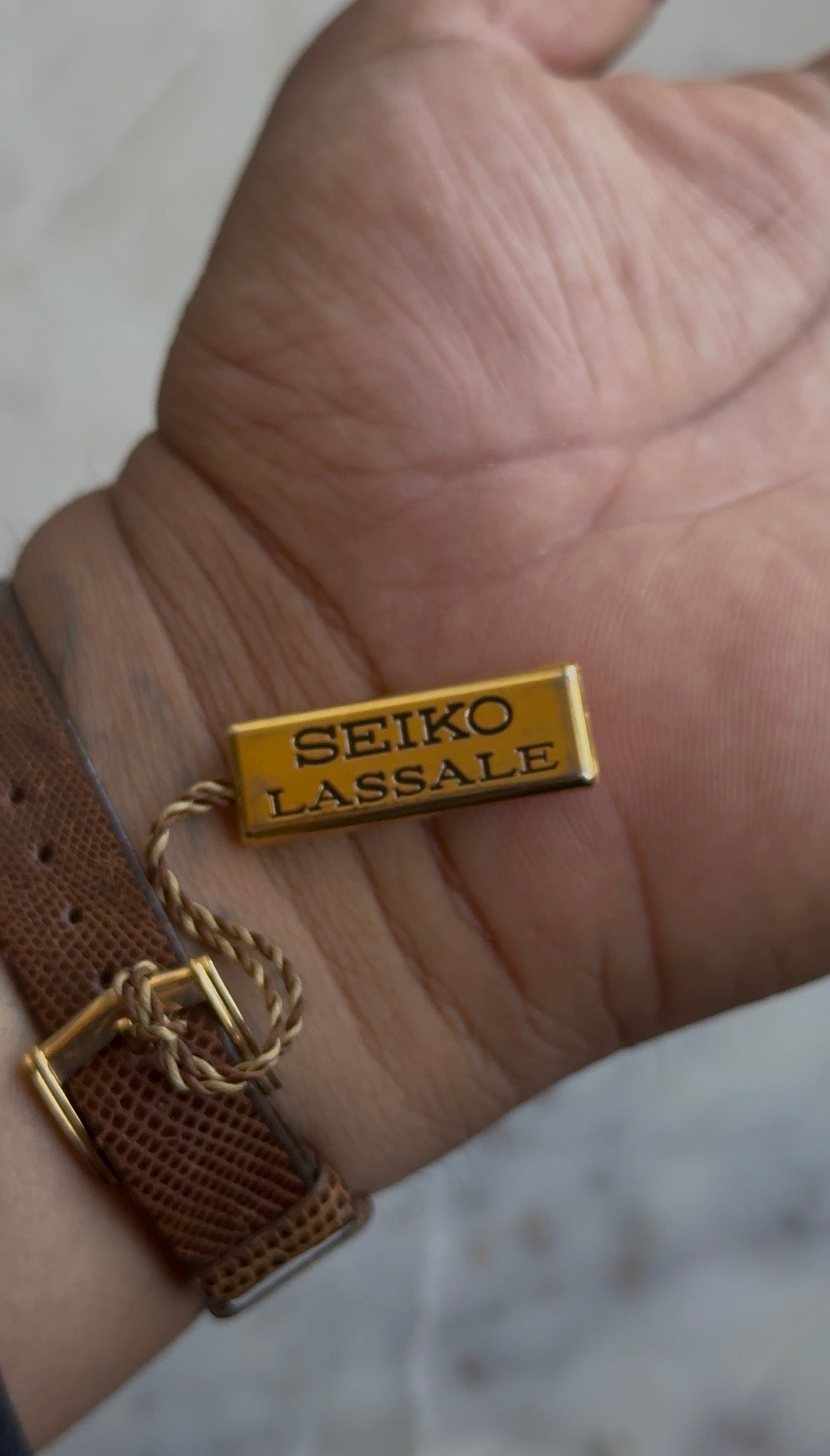 1980 (NOS) Seiko Lassale Quartz Tonneau Tank Watch
