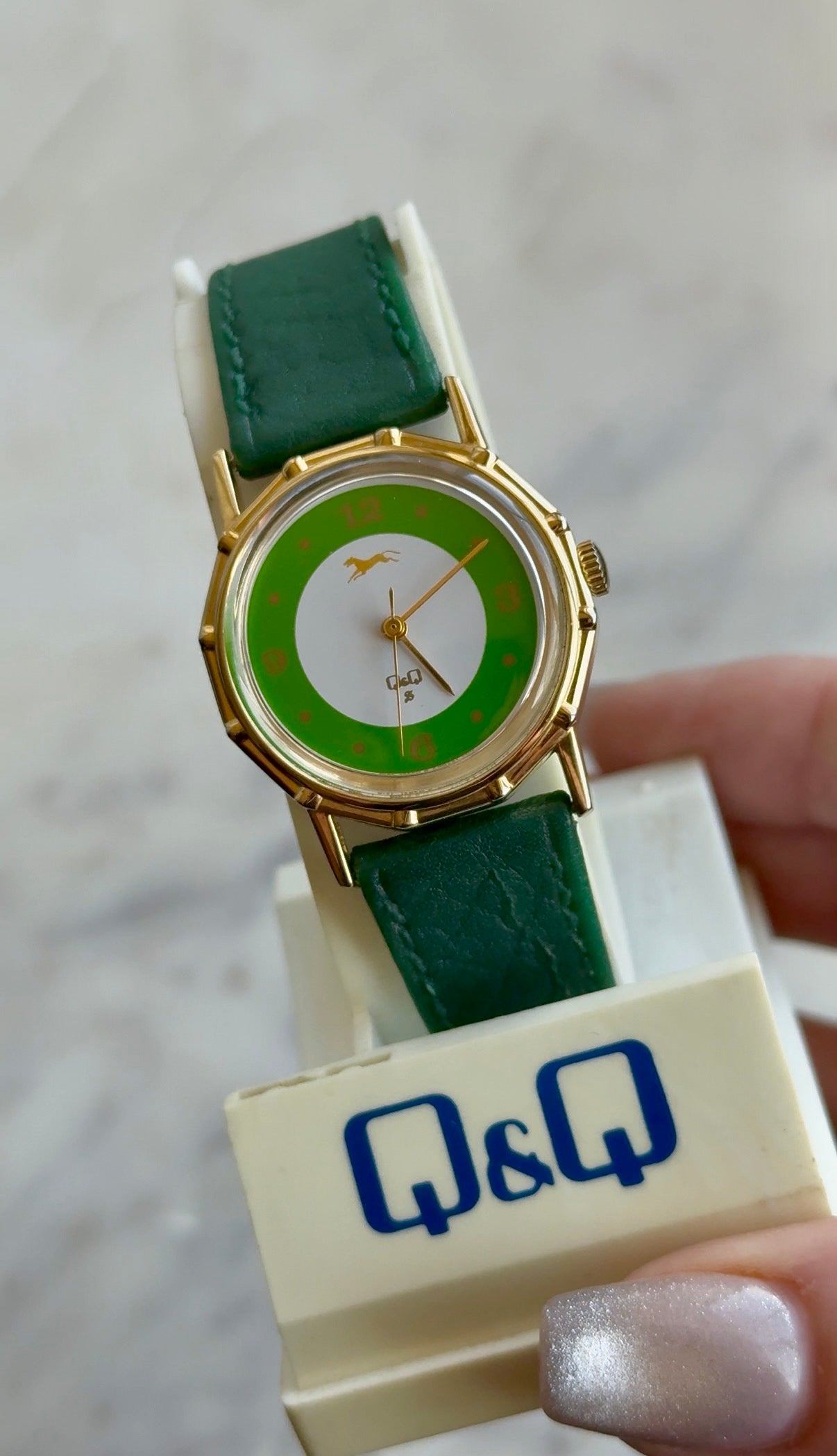 1980’s (NOS) Q&Q By CITIZEN Bamboo Bezel Mechanical Watch