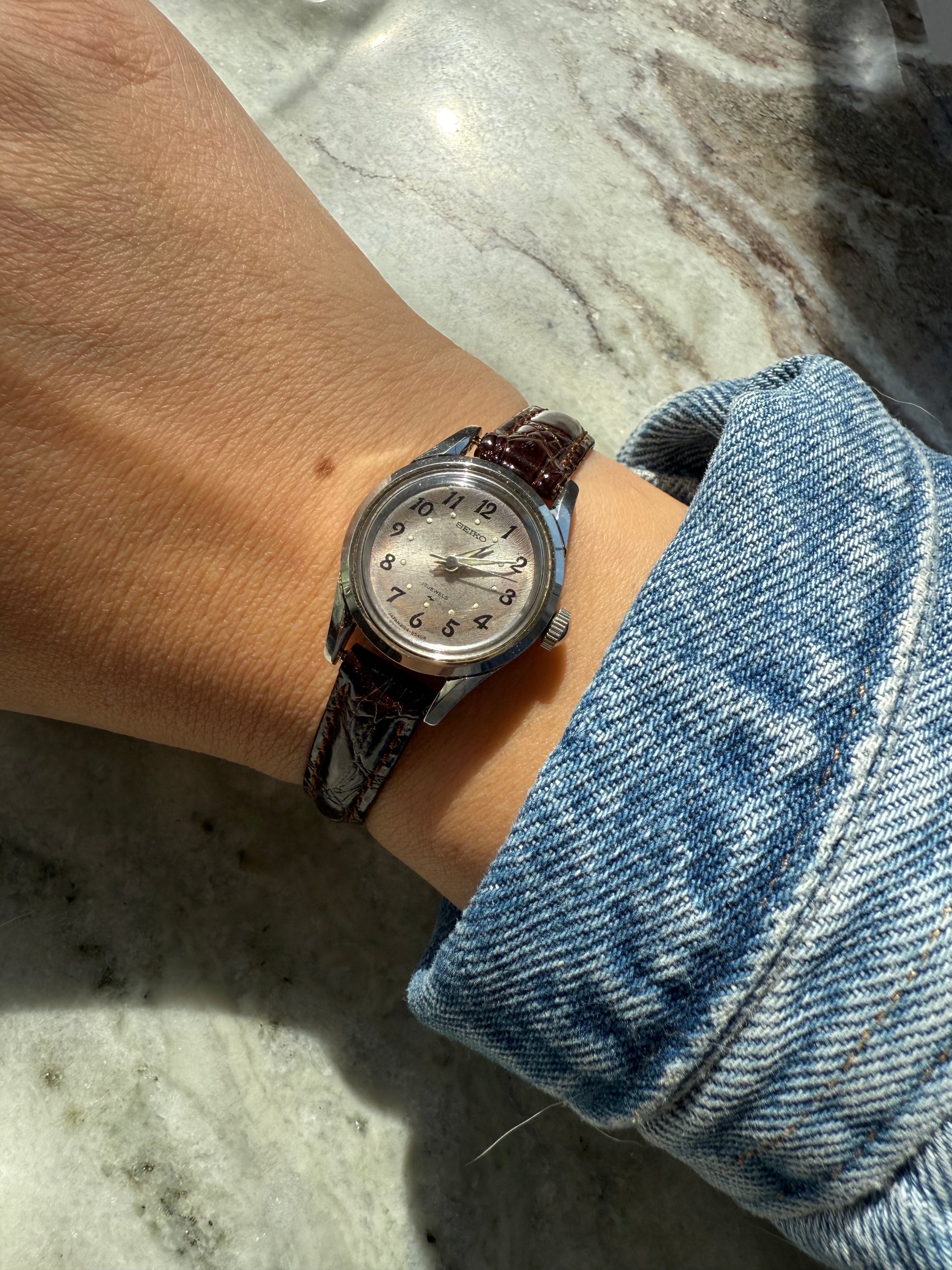 1973 Seiko 17 Jewel Mechanical Silver Tone Watch