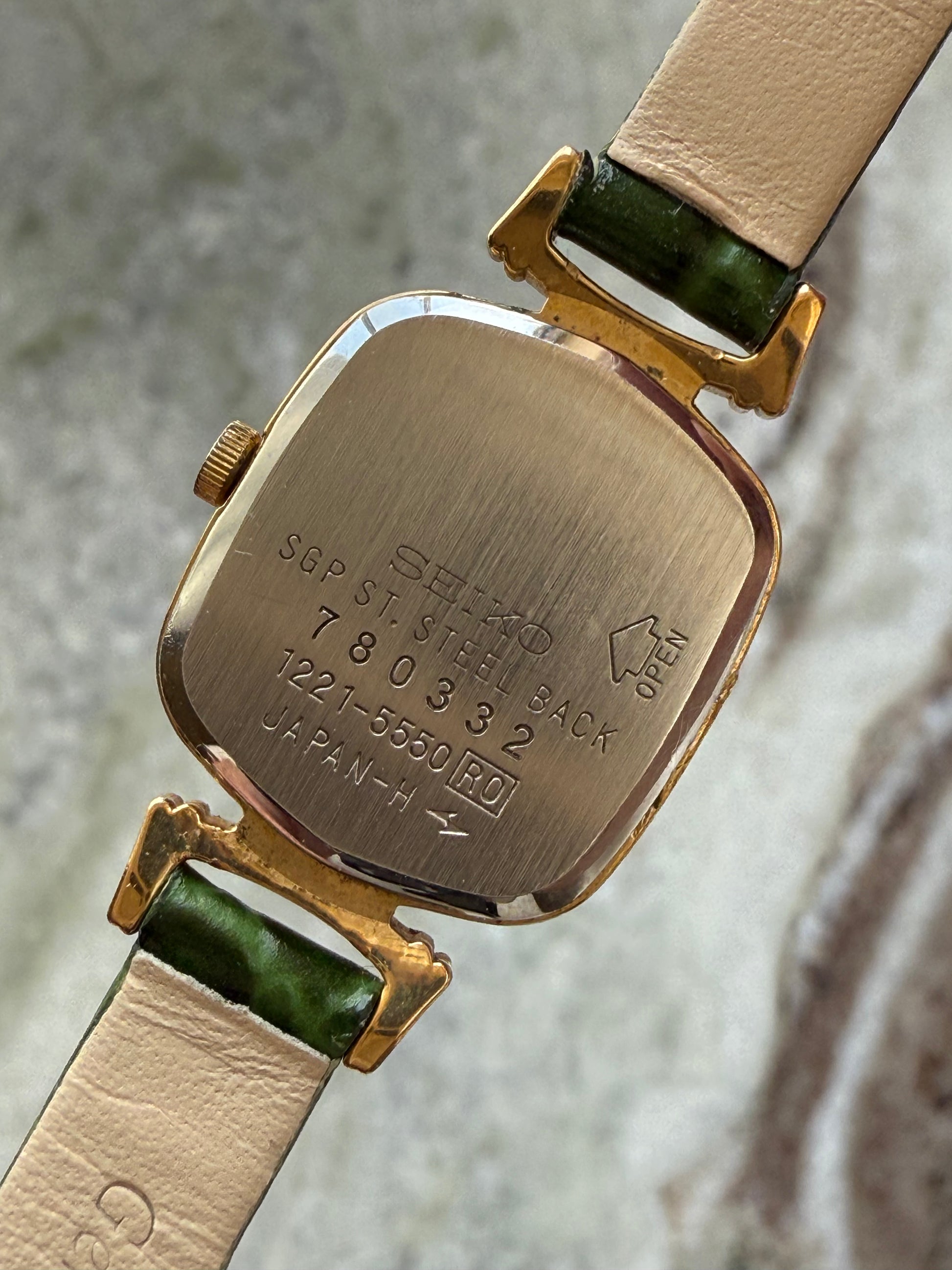 1987 Seiko Quartz Gold Plated Hexagon Watch