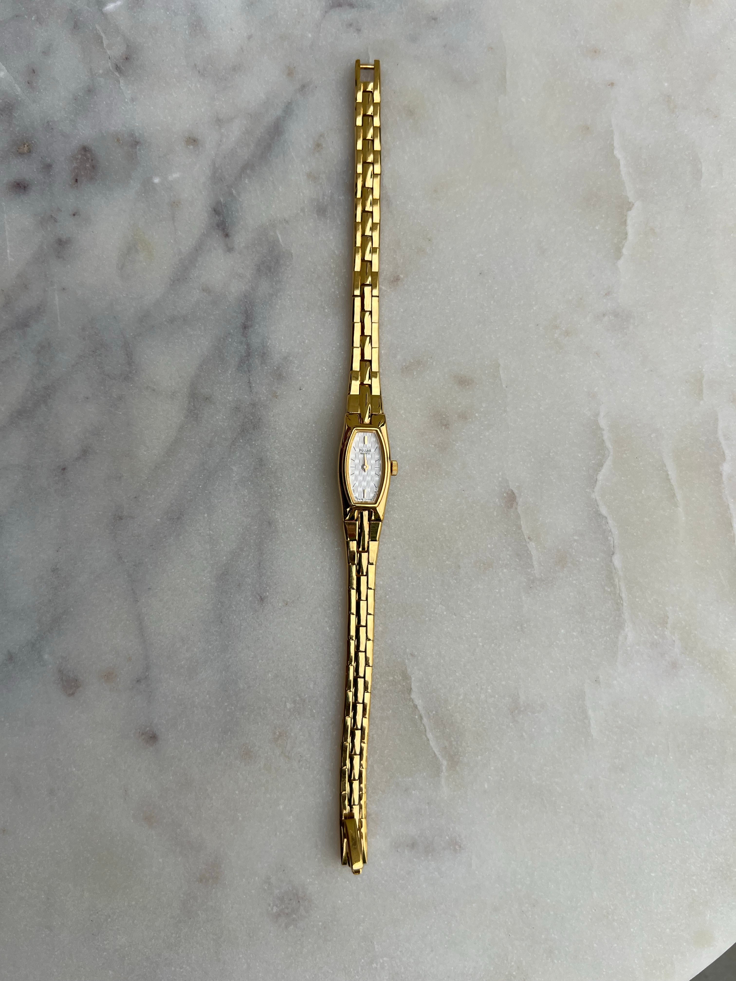 Pulsar by SEIKO Gold Tone Wrist Watch