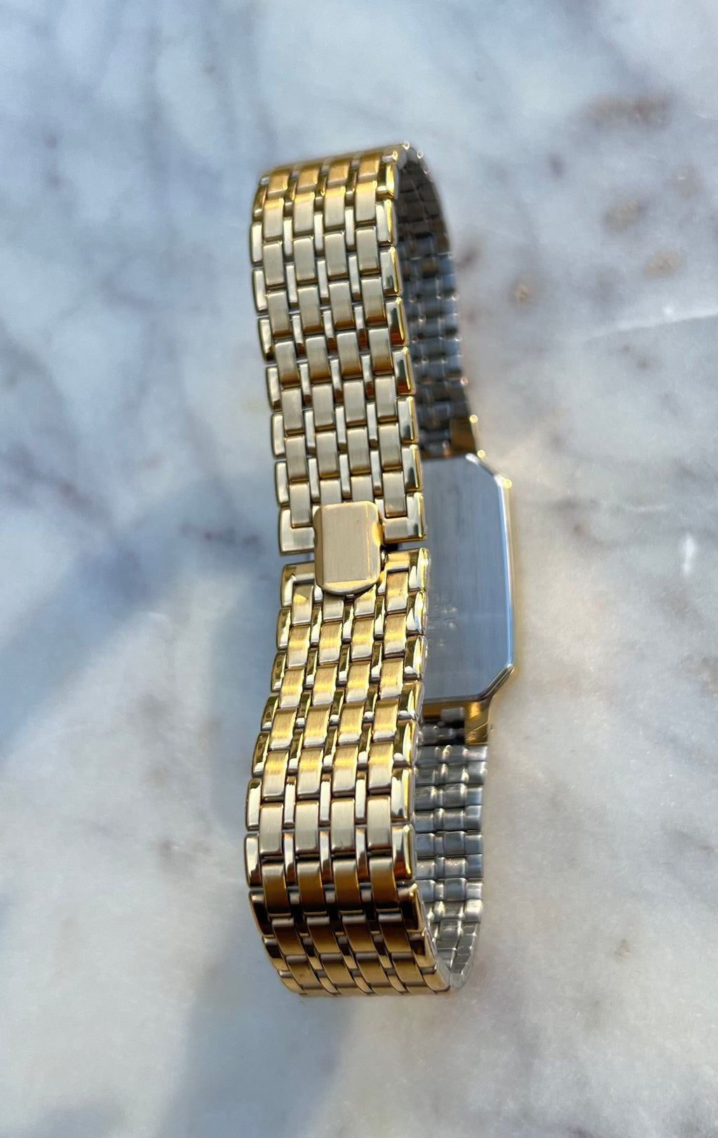 Pulsar by Seiko Vintage Tank Watch Quartz Gold 25mm Watch With Box New Battery (Near Mint)