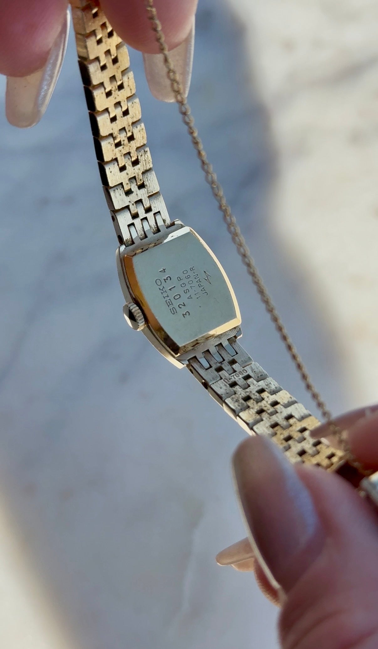 1963 Seiko Gold Plated Oval Watch